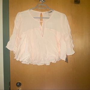 Forever 21 size small pink crop top NWOT